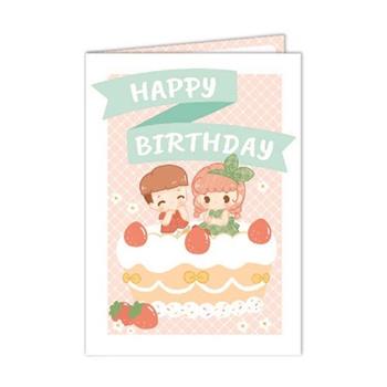 小桃&小柚8K厚磅大卡(草莓蛋糕)