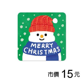 耶誕迷你卡片-綠雪人