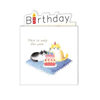 小清新 斬型祝福小卡 BIRTHDAY