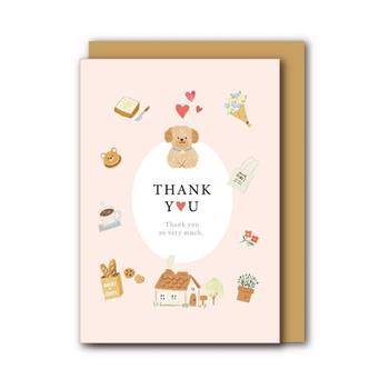 小插畫50K祝福卡(THANK YOU)