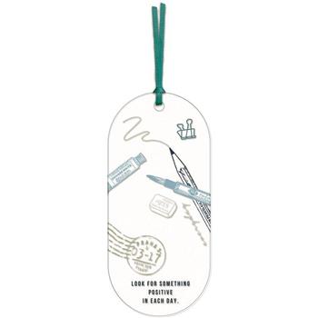 彩透書籤-文具白