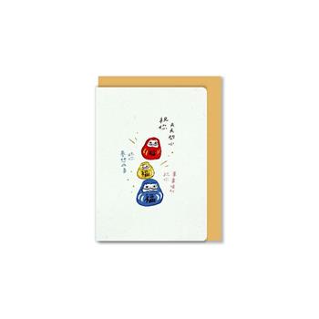 長形簽名大卡 達摩祝福