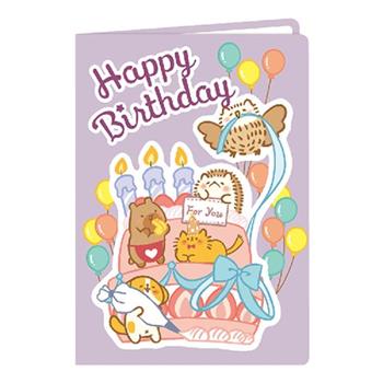 刺刺君家族A4萬用卡片(大蛋糕)