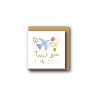 燙金方形迷你小卡(青鳥)