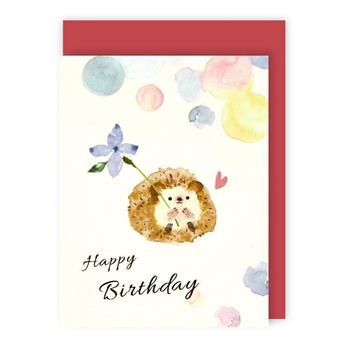 水彩小卡 生日快樂