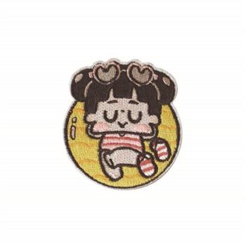 啾啾妹_刺繡瀏海貼(游泳去)