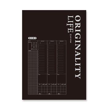 25K 自填式週計畫本 黑