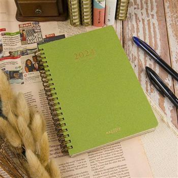 2024年32K大地之丘雙線圈橫式週誌-森蒼綠