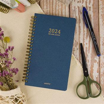 2024年40K大地之丘雙線圈橫式週誌-濃海藍