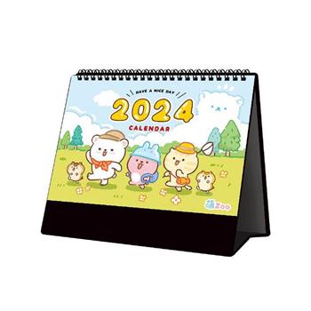 (特價) 2024年 25K三角桌曆-萌ZOO