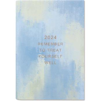 (特價)2024年B6日誌內頁(1日1頁/方格)-藍