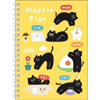 有吉36K週計劃本-黑貓