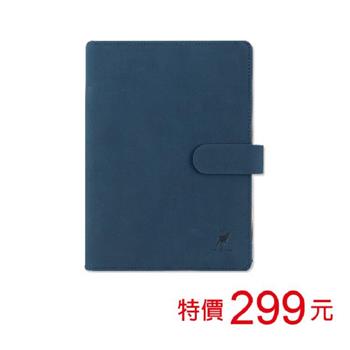 (特價)A5 6孔磁扣萬用手冊-深藍