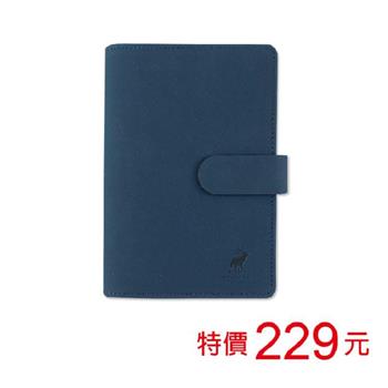 (特價)B6 6孔磁扣萬用手冊-深藍