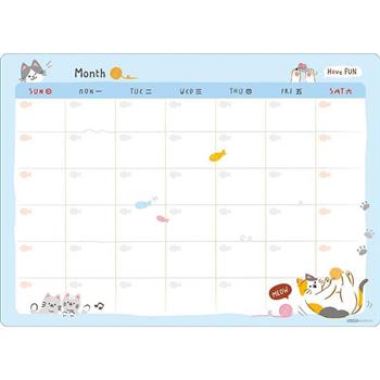 自填月計劃紙16K-貓咪