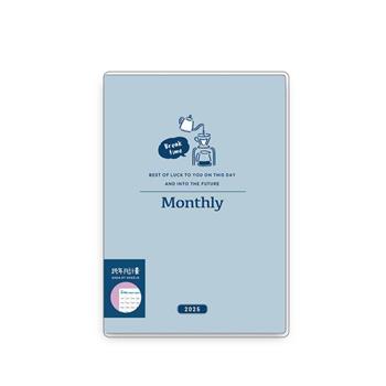 (特價)簡單生活 2025 25K雙色跨年月計畫手冊(藍色 )