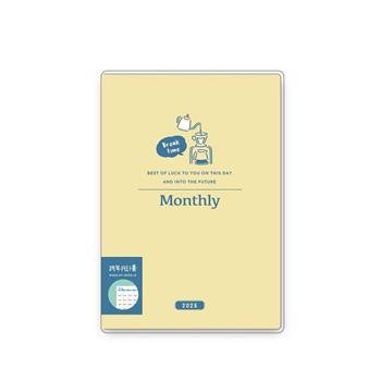 (特價)簡單生活 2025 25K雙色跨年月計畫手冊(黃色 )