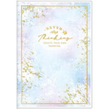 PVC燙金手記32K-藍紋