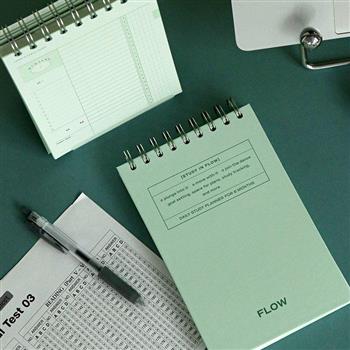 ICONIC 6個月線圈學習計畫本 Flow Study planner 02 Vintage mint