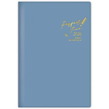 2025年32K跨年皮革週誌－藍筆
