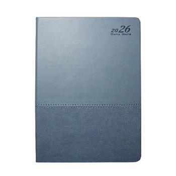2026 DATA MATE 25k 皮製精裝本 DM-25145(藍灰色) 大地風格