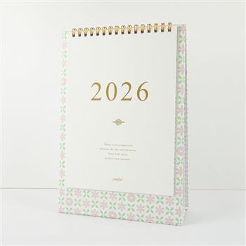 2026年25K時間絮語直式桌曆-粉紅花園