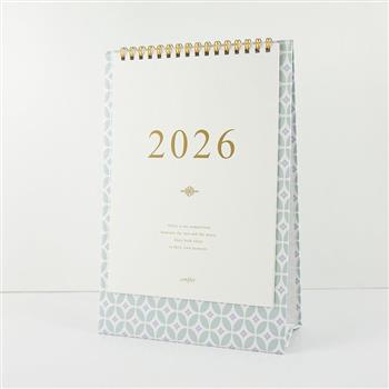 2026年25K時間絮語直式桌曆-紫色小花