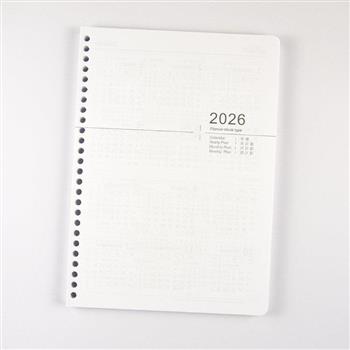2026年16K直式週誌內頁(26孔)
