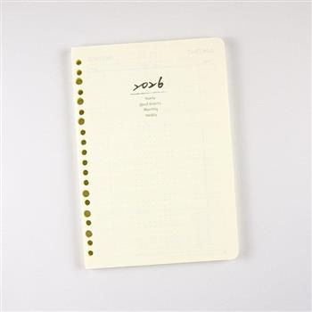2026年25K八分割週誌內頁(20孔6孔通用)