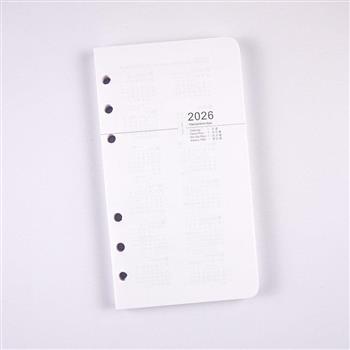 2026年48K橫式週誌內頁(6孔)