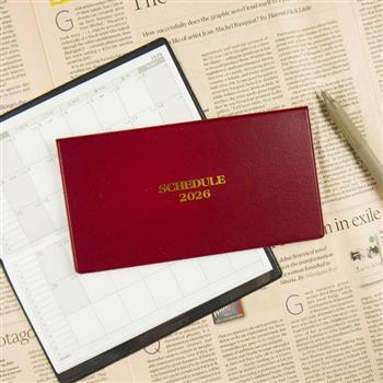 2026年48K簡便月計畫本-紅