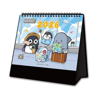 (特價)2026年25K三角桌曆-鯊西米