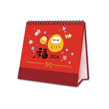 (特價)2026年25K燙金三角桌曆-福