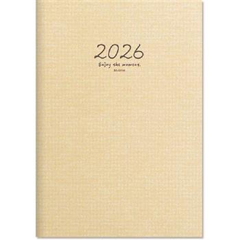 (特價)2026年A5直式週誌甘特圖/內頁-奶油