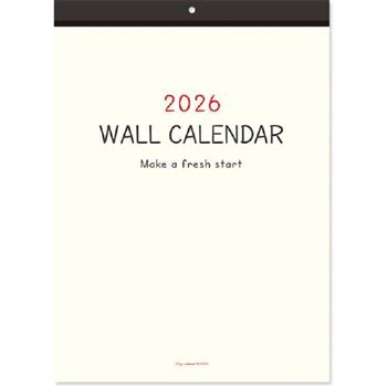 (特價)2026年B4可掛式月曆(素面/可撕/直)