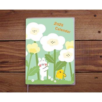 2026年懶散兔1週2頁週誌(綻放)