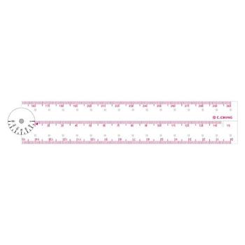 30cm折疊定規尺(紅)-Choice