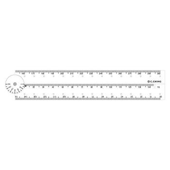 30cm折疊定規尺(黑)-Choice