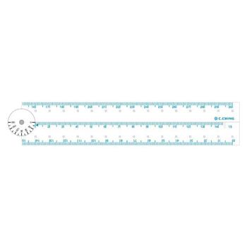 30cm折疊定規尺(藍)-Choice