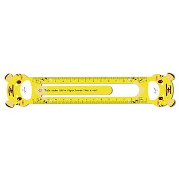 簡單生活15cm軟磁書籤尺(黃虎)