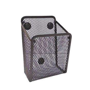 (特價)簡單生活方形磁性筆筒(黑)