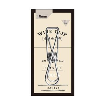 (特價) 簡單生活18mm金屬魚尾夾L(銀)