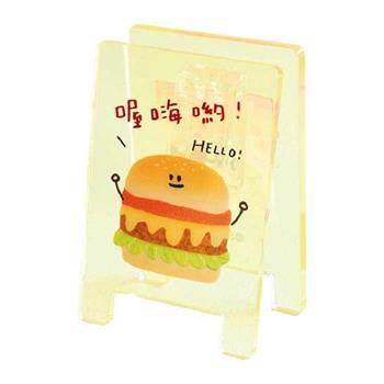 哩哩扣扣招牌壓克力夾(漢堡)