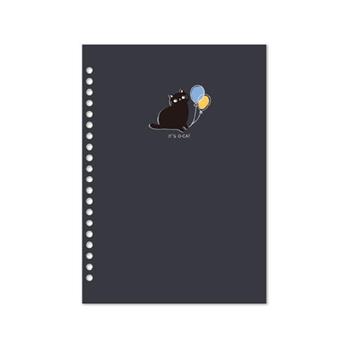 O Cat 斬形貓20孔DIY封面 黑