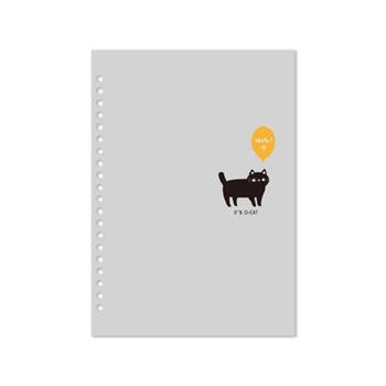 O Cat 斬形貓20孔DIY封面 灰