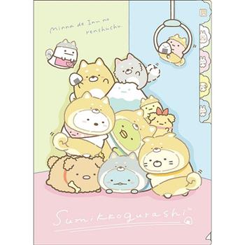 角落小夥伴5層造型L型書夾C-柴犬