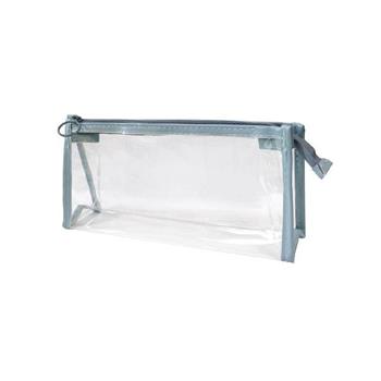 簡單生活三角透明收納袋(藍)