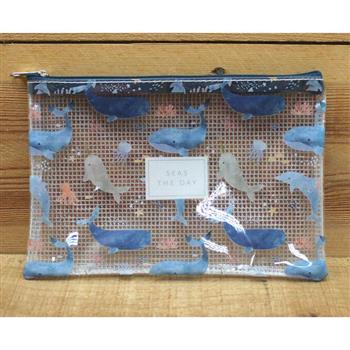 鯨魚海洋中拉鍊袋