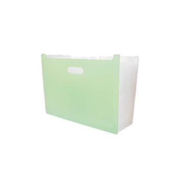 (特價)簡單生活13格立式風琴夾(綠)