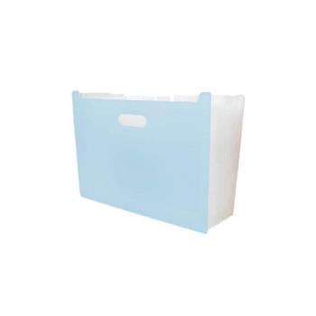 (特價)簡單生活13格立式風琴夾(藍)